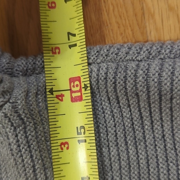 Talbots Petites Grey Ribbed Sweater Small - Picture 9 of 11